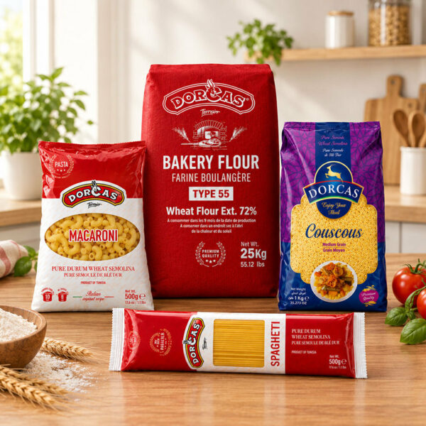 PASTA, COUSCOUS, WHEAT FLOUR